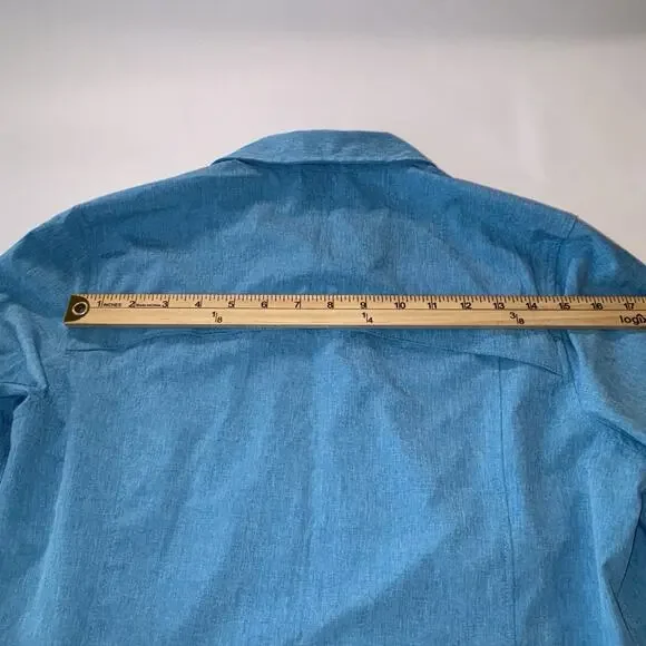 Field & Stream Women's Outdoor M Blue Vented Long Sleeve Fishing Hiking Shirt - Picture 11 of 11